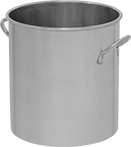 Image of Product. Front orientation. Tanks. Round Stainless Steel Batch Tanks, Style C.