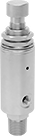 Image of Product. Bottom orientation. Compressed Air Regulators. Manifold-Mount Compressed Air Regulators, NPT Male Inlet × UNF Threaded Female Outlet.