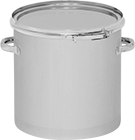 Image of Product. Front orientation. Tanks. Round Stainless Steel Batch Tanks, Style B.