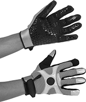 Image of ProductInUse. Synthetic Leather. Front orientation. Gloves. Vibration-Protection Work Gloves, Synthetic Leather.