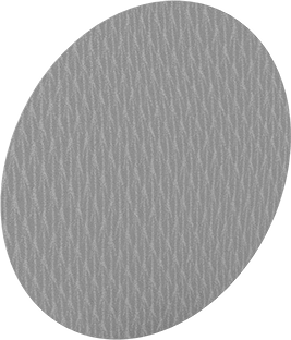 Image of Product. Front orientation. Plastic Adhesive-Back Sanding Disc, for Extra Smooth Finish, 5" Diameter, 240 Grit.