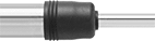 Image of ProductInUse. Installed on a Gas Spring. Front orientation. Bellows. Gas Spring Seal Bellows .