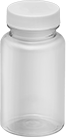 Image of Product. Front orientation. Jars. Super-Clean Plastic Jars, 4 fl. oz. Capacity.