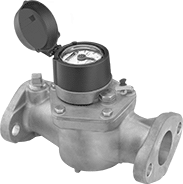 Image of Product. Front orientation. Flowmeters. Flanged Totalizers for Drinking Water, Bronze Body, Elliptical Flange.