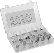Image of Product. Front orientation. Welding Lugs. Solder and Compression Welding Lug Assortments.