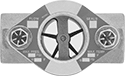 Image of Product. Front orientation. Flow Sights. High-Pressure Flow Sights for Water and Oil, Rotor Indicator.