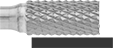 Image of ProductInUse. Front orientation. Burs. Burs for Masonry, Ceramics, and Composites, Flat Cylinder.