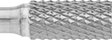 Image of Product. Front orientation. Burs. Burs for Masonry, Ceramics, and Composites, Flat Cylinder, Diamond-Cut Tooth.
