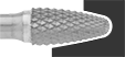 Image of ProductInUse. Front orientation. Burs. Burs for Masonry, Ceramics, and Composites, Round Tree.