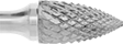 Image of Product. Front orientation. Burs. Burs for Masonry, Ceramics, and Composites, Pointed Tree, Diamond-Cut Tooth.