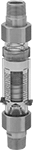 Image of Product. Front orientation. Flowmeters. Any-Orientation Flowmeters, Male.