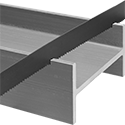 Image of ProductInUse. Front orientation. Band Saw Blades. Long-Life Band Saw Blades for Structural Shapes and Bundles.