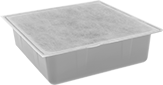 Image of Product. Front orientation. Pans. Spill-Control Pans, Style C.