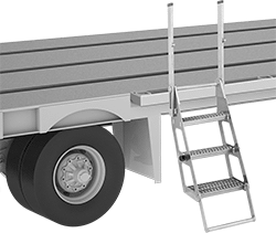 Image of ProductInUse. Front orientation. Ladders. Truck-Mount Ladders, Style 3.