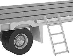 Image of ProductInUse. Front orientation. Ladders. Truck-Mount Ladders, Style 2.