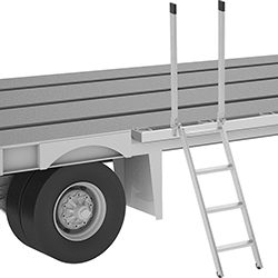 Image of ProductInUse. Front orientation. Ladders. Truck-Mount Ladders, Style 1.