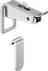 Corner-Mount Padlockable Draw Latches