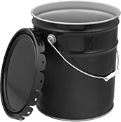 Image of Product. Front orientation. Shipping Pails. UN-Compliant Shipping Pails with Tab-Lock Lids.