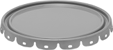 Image of Product. Front orientation. Pail Lids. UN-Compliant Shipping Pails for Tab-Lock Lids.