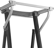 Image of ProductInUse. Front orientation. Ladder Safety Gates. Werner Platform Step Ladder Safety Gates.