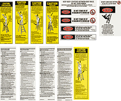 Image of Product. Front orientation. Contains MultipleImages. Labels. Ladder Labels , Safety/Instructions Label, For Werner.