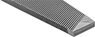 Image of Specification. Front orientation. ZoomedIn view. Tapered File. Rectangular Files, Rectangle.