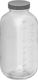 Image of Product. Front orientation. Jars. Graduated Glass Jars, Style B.