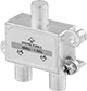 Image of Product. Front orientation. Coaxial Connectors. F-Type Coaxial Splitters, 2 Outlets.