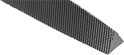 Image of Specification. Front orientation. ZoomedIn view. Double Cut. Triangular Files.