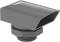 Image of Product. Front orientation. Electrical Enclosure Vents. Style B.