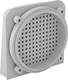 Image of Product. Front orientation. Electrical Enclosure Vents. Style C.