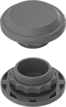 Image of Product. Front orientation. Contains MultipleImages. Electrical Enclosure Vents. Style D.
