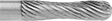 Image of Product. Front orientation. ZoomedIn view. Burs. Burs, Convex-Concave, Single-Cut Tooth.