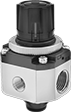 Image of Product. Front orientation. Pressure-Regulating Valves. Clean Room Panel-Mount Pressure-Regulating Valves for Air and Inert Gas.