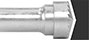 Image of ProductInUse. Side1 orientation. Burs. Burs, Smooth Cylinder with Pointed-Cutter Tip.