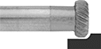Image of ProductInUse. Front orientation. Burs. Burs, Rounded-Edge Thin Disc.