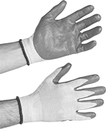Image of ProductInUse. Front orientation. Gloves. Cross-Contamination Prevention Gloves.