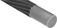 Image of Specification. Front orientation. ZoomedIn view. Round. Chain Saw Files, Straight File.