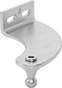 Corrosion-Resistant 90° Angle Offset-Arm Ball Stud Mounting Brackets for Gas Springs