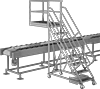 Extended-Reach Rolling Platform Ladders