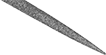 Image of Specification. Front orientation. ZoomedIn view. Crossing. Diamond Needle File Sets, Taper File.