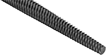 Image of Specification. Front orientation. ZoomedIn view. Round. Precision Round Files, Tapered File.