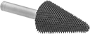 Image of Product. Front orientation. Burs. Burs for Wood and Rubber, Round Tapered Cone.