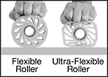 Image of ProductInUse. Front orientation. Contains Annotated, Border, MultipleImages. Drive Rollers. Abrasion-Resistant Flex-Grip Drive Rollers.