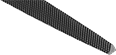 Image of Specification. Tapered Triangle. Front orientation. ZoomedIn view. Triangle. Precision File Sets, Taper File.