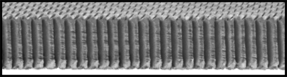 Image of Specification. Front orientation. ZoomedIn view. Contains Border. Precision File for Stainless Steel, Rectangular, 8" Long, for Coarse Finish(Number 00).