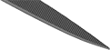Image of Specification. Front orientation. ZoomedIn view. Knife. Needle File Sets, Taper File.