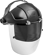 Image of Product. Face Shield with Flip-Up Welding Lens. Front orientation. Face Shields. Welding Face Shields, Flip-Up Welding Lens.