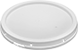Image of Product. Lid with Tear Tab. Front orientation. Style B. Pails and Snap-Lock Lids.