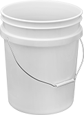 Image of Product. Front orientation. Pails. Pails and Snap-Lock Lids, Style B.